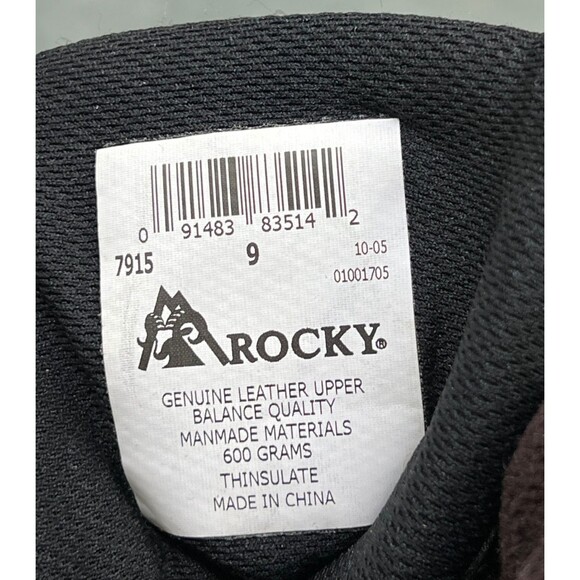 Rocky 600g Thinsulate Men\'s Ultra Waterproof Duck Snow Boots Size 9 Leather 7915 main image 5